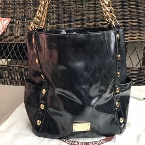 Micheal Kors Delancy Large Patent Leather Tote